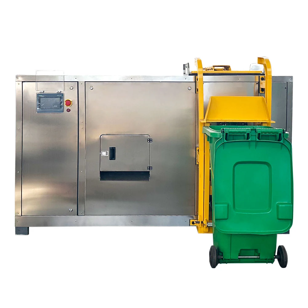 TMK-200 Kitchen Waste Compost Machine TMK-200 food waste composting machine, loading door detail