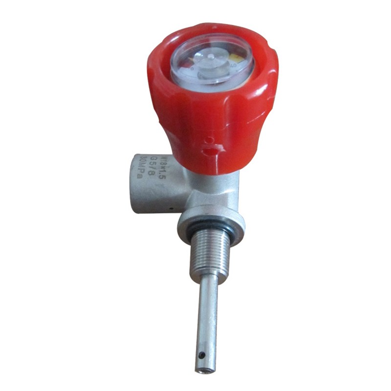 Scuba Tank Valve with gauge