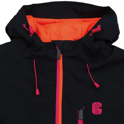 Women's softshell ski jacket with connected hood view 5
