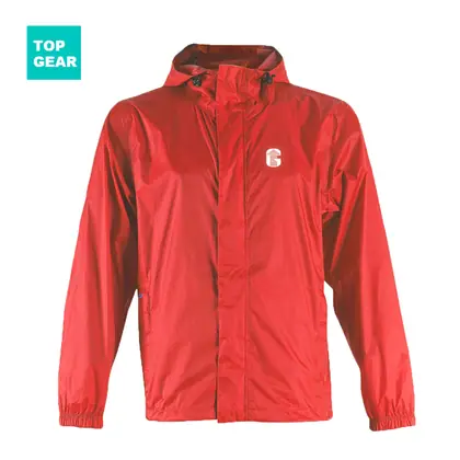 Men's 100% waterproof rain jacket with hood view 2