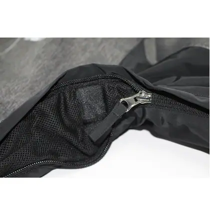 Men's reflective ski jacket with connected hood view 3