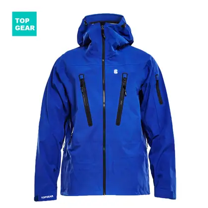Men's blue 3-layer hardshell waterproof jkt