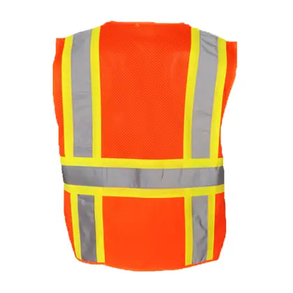 unisex safety vest with H tape view 2