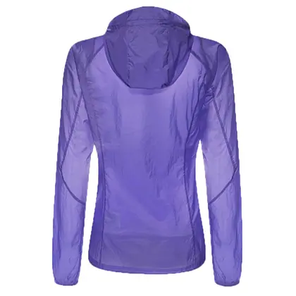 Women's purple lightweight quick dry UV protection jacket view 5