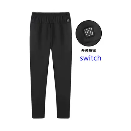 Men's three gear temperture control intelligent heated long pants view 2