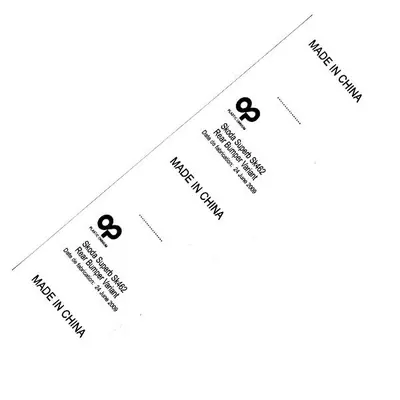 Printed Label 006