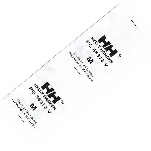 Printed Label 008 — Printed Label supplied by Topono