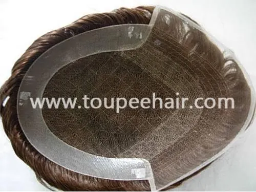 Durable lace pu Hairpiece HT115