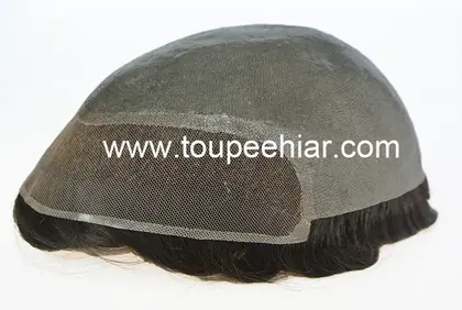 Stock lace front skin toupee LS