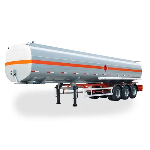 3 Axles Mild Steel Fuel Tank Trailer Oil Tanker Truck for Sale - main view