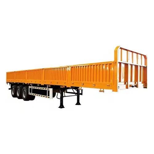Heavy Duty 2/3/4 Axles Drop Side Cargo Trailer for Bulk Transport - main view