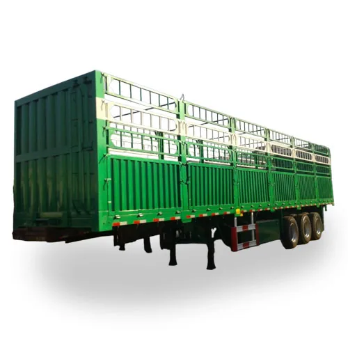 High-Quality 3/4 Axles Fence Cargo Trailer for Bulk Goods Transport - main view