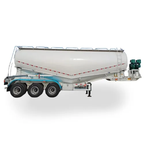 Hot Sale Factory Price Tanker 3-Axle Powder Tank trailer Leaf Spring - main view