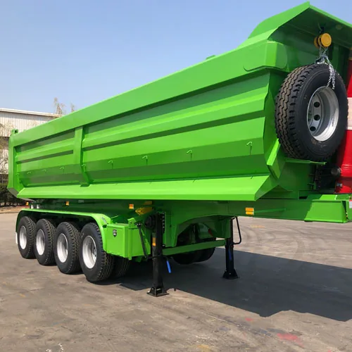 40m³U-type Tipping Trailer supplier in China - side view