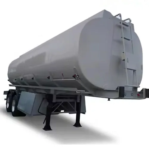 High-Quality 3 compartments Fuel Tank Trailer Manufacturer - side view