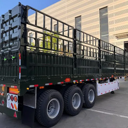 High-Quality 50Ton Fence Trailer For Sale - side view