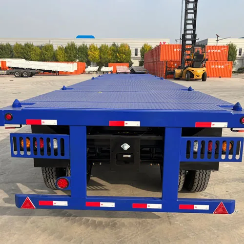 Buy 3/4/5 Axles Flatbed Semi Trailer in Bulk - side view