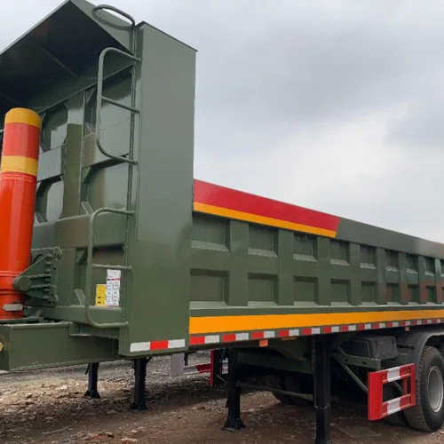 Heavy Duty 50Ton Dump Semi Trailer for Sale - side view