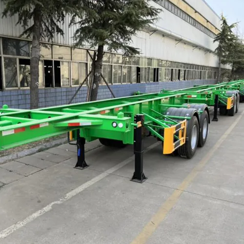3 Axles Container Skeletal Semi Trailer Manufacturer - side view