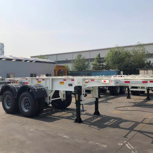 Durable 20FT Straight Skeleton Chassis For Sale - chassis detail