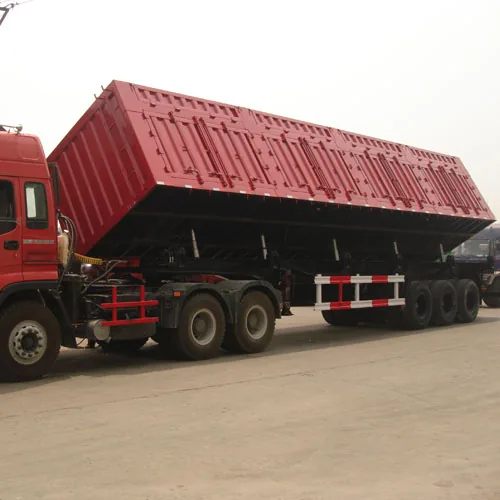 High Quality Side Dumper Trailer for Sale - suspension and axle detail