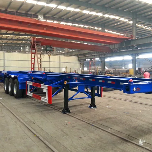 Competitive Container Skeleton Semi Trailer Price - suspension and axle detail
