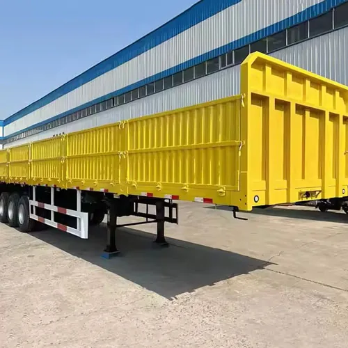 Heavy Duty 2/3/4 Axles Drop Side Cargo Trailer for Bulk Transport - suspension and axle detail