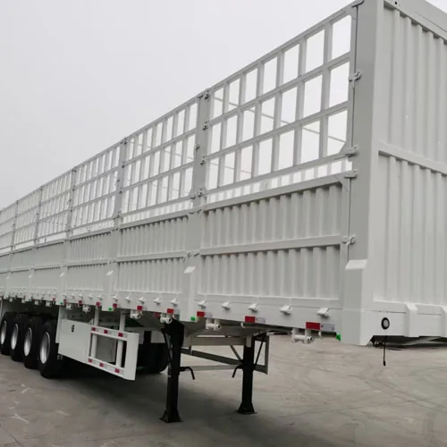 High-Quality 3/4 Axles Fence Cargo Trailer for Bulk Goods Transport - suspension and axle detail