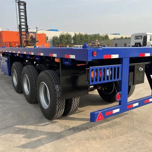 Buy 3/4/5 Axles Flatbed Semi Trailer in Bulk - suspension and axle detail