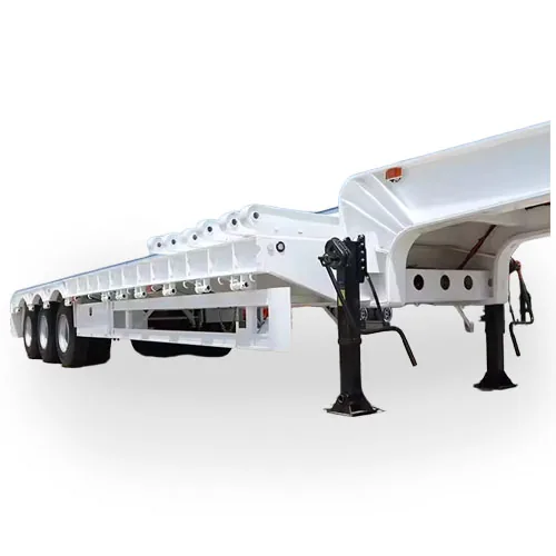 Extendable Lowbed Semi Trailer for Oversized Cargo - suspension and axle detail