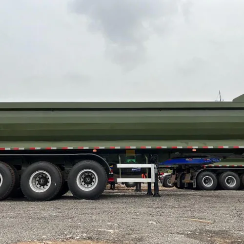 Heavy Duty 50Ton Dump Semi Trailer for Sale - suspension and axle detail