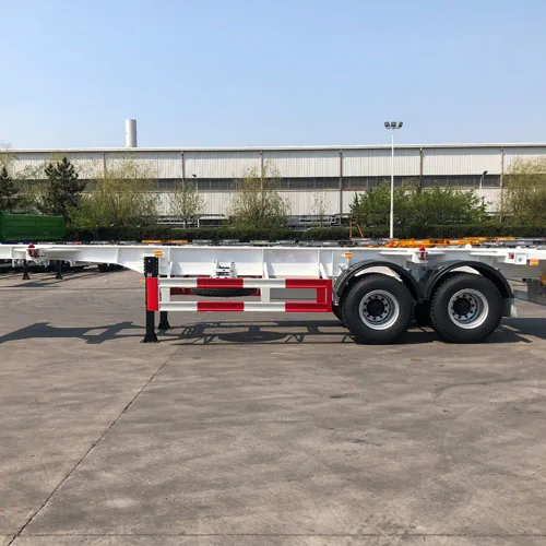 Durable 20FT Straight Skeleton Chassis For Sale - factory production view