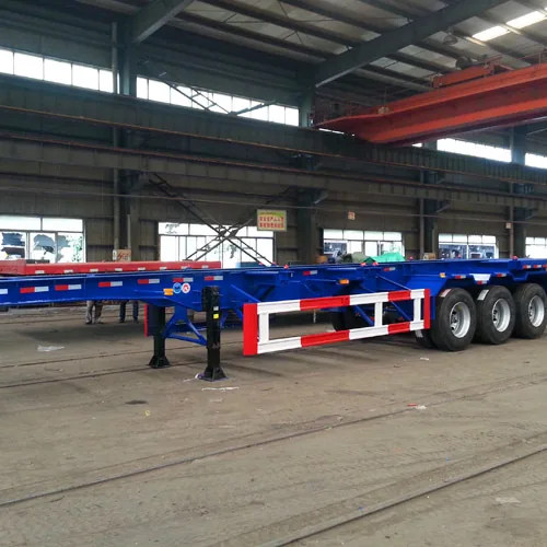 Competitive Container Skeleton Semi Trailer Price - loading platform detail