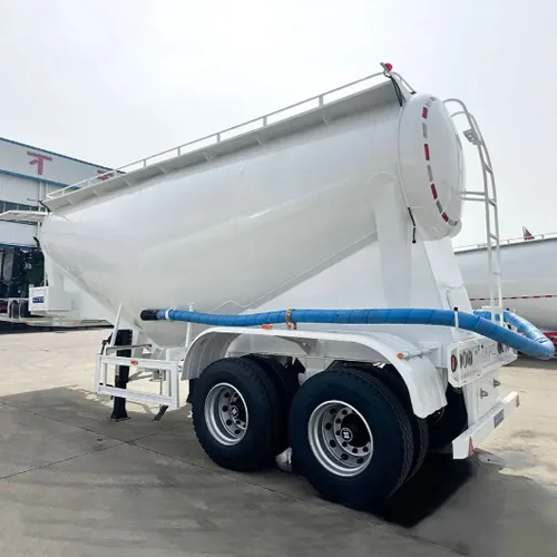 3 Axle 60cbm Powder Transporting Bulk Cement Tanker Semi Trailer for - chassis detail
