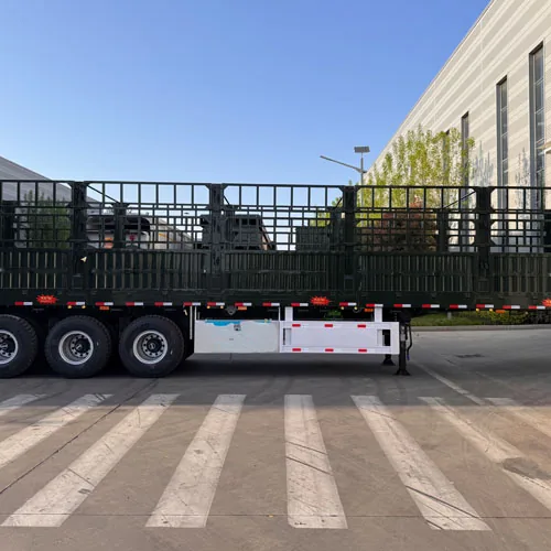 High-Quality 50Ton Fence Trailer For Sale - chassis detail