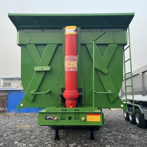 3 Axle 24 CBM Rear Dump Semi Trailer (front lifting system) - chassis detail