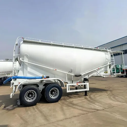 3 Axle 60cbm Powder Transporting Bulk Cement Tanker Semi Trailer for - suspension and axle detail