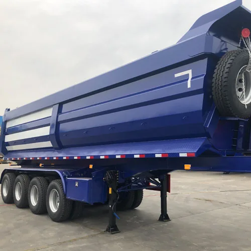 40m³U-type Tipping Trailer supplier in China - rear view