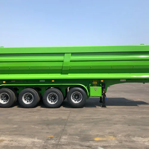 42m³ 3 Axles U-type Dump Trailer For Sale - rear view