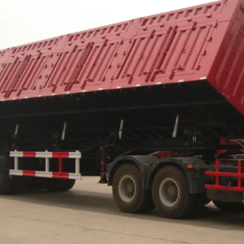 High Quality Side Dumper Trailer for Sale - rear view