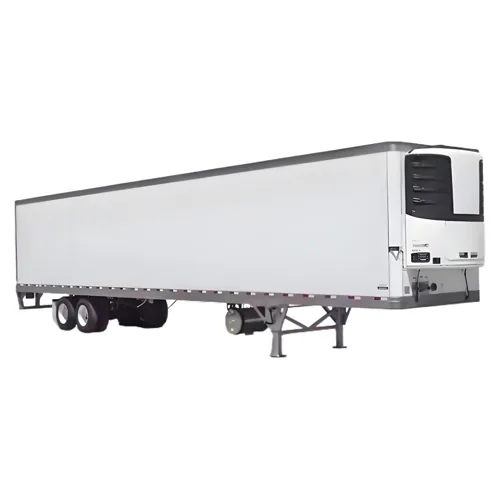 3 Axle Refrigerated Trailer for Fresh Food Transport - rear view