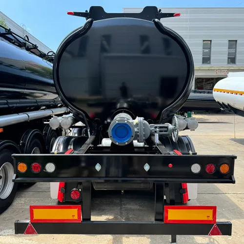 High quality 3 axle 40000L fuel tank trailer for sale - suspension and axle detail