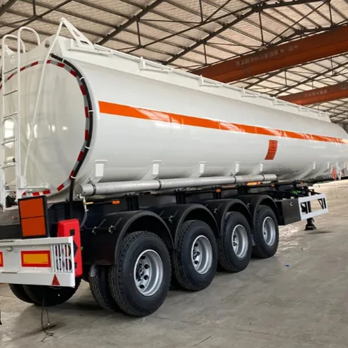 3-axle Aluminum Alloy Tanker 30,000L, 50,000L Diesel Tank Trailer For - rear view