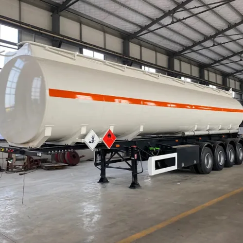 3-axle Aluminum Alloy Tanker 30,000L, 50,000L Diesel Tank Trailer For - suspension and axle detail