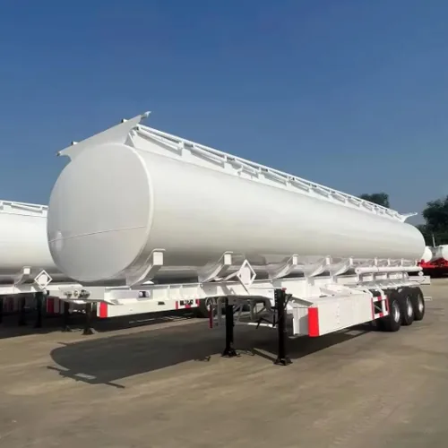 42000 Liters Diesel Oil 3 Axles Fuel Tanker Semi Trailer - side view