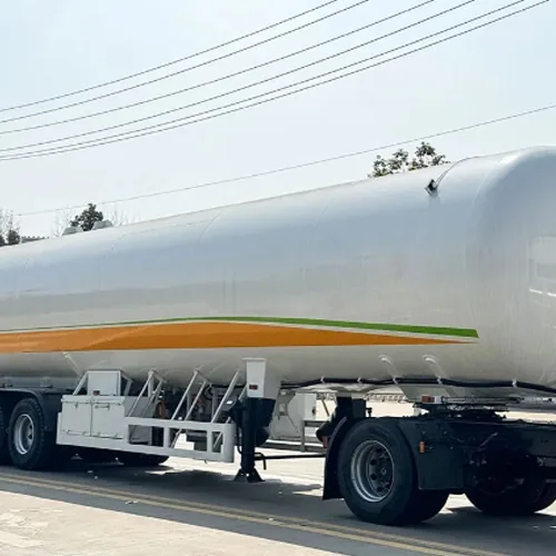 China-Made 3 Axle Gas Tank Semi Trailer - suspension and axle detail