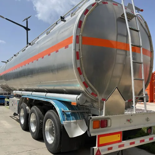 55cbm (55000 Liters) Diesel Fuel Tanker Semi Trailer for sales - rear view