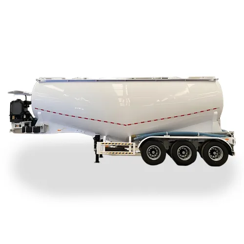 Low Price 45 CBM V Shape Flour Bulk Cement Powder Tanker Trailer for - main view