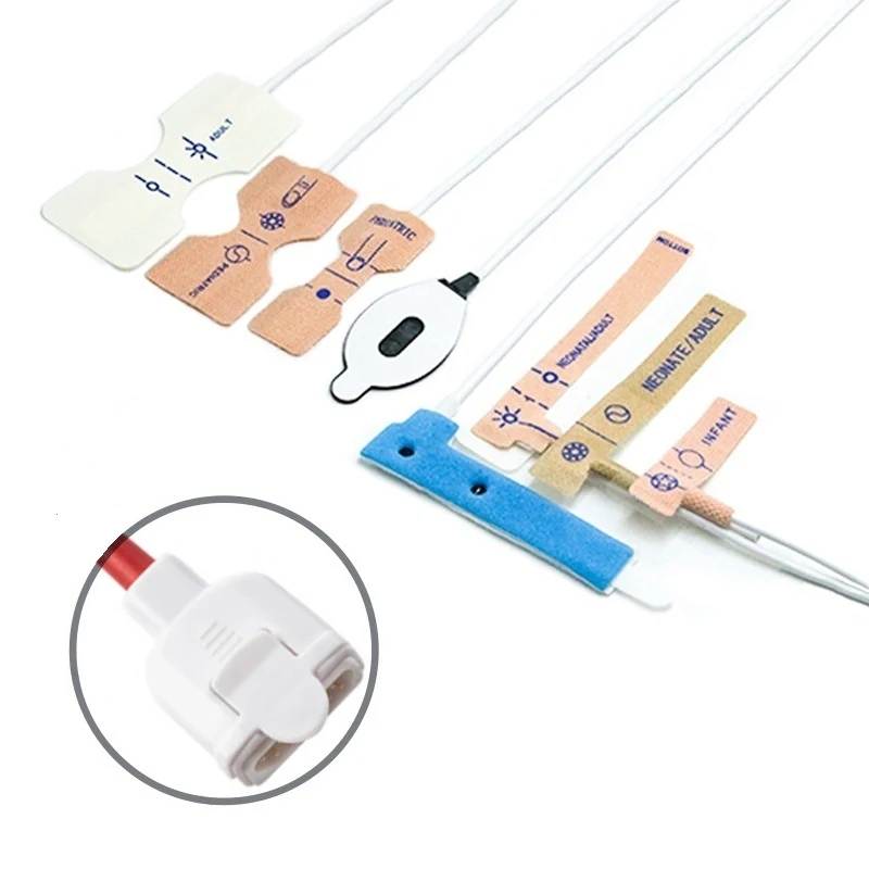 Disposable SpO2 Sensor 11 Pin for Masimo M-LNCS I0240 Series 0.9M with 11 pin male connector manufactured by Trumor Ltd