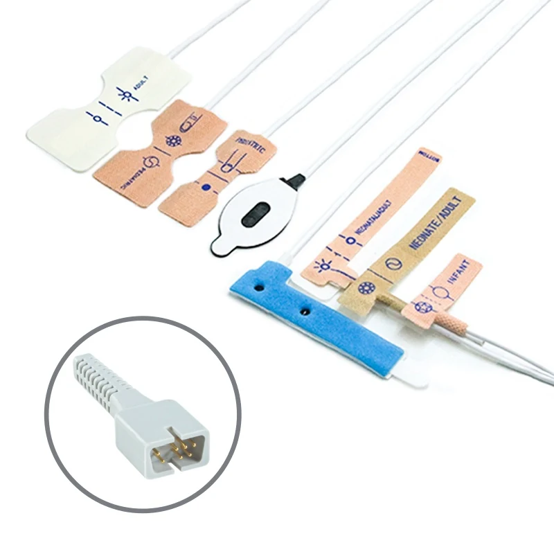 Disposable SpO2 Sensor 7 Pin for Nellcor I0172 Series 0.9M with 7 pin male connector manufactured by Trumor Ltd